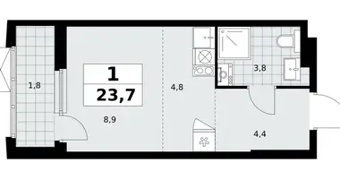 Apartamento 1 habitación en Kommunarka, Rusia