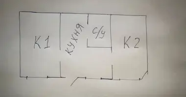 Apartamento 2 habitaciones en Odesa, Ucrania