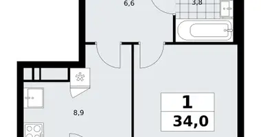 Appartement 1 chambre dans Kommunarka, Russie