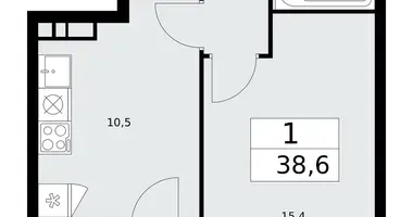 Appartement 1 chambre dans Kommunarka, Russie