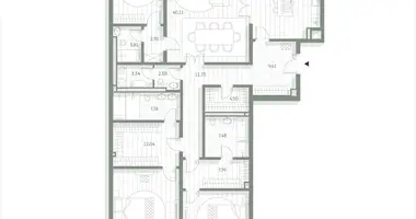 Appartement 3 chambres dans Moscou, Russie