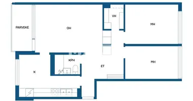2 bedroom apartment in Oulu sub-region, Finland