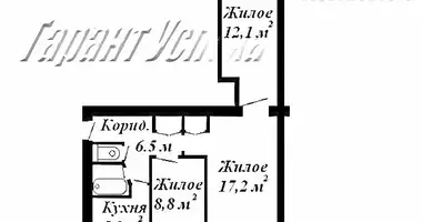 3 room apartment in Kamenets District, Belarus