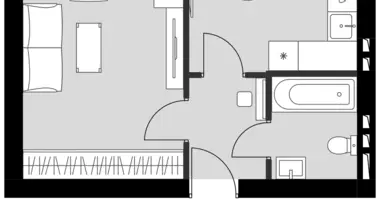 1 room apartment in Aprelevka, Russia