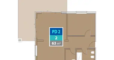 Appartement 2 chambres dans Provodina, Monténégro