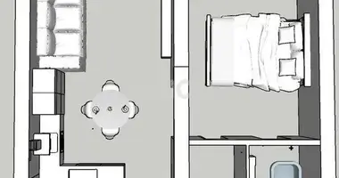 Apartamento 2 habitaciones en Kiev, Ucrania