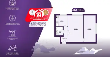 Mieszkanie 2 pokoi w Słuck, Białoruś