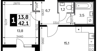 Apartamento 1 habitación en Leninsky District, Rusia