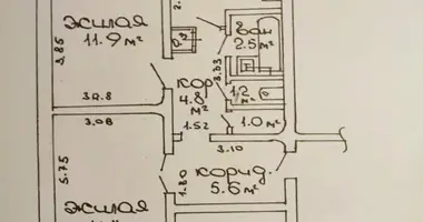 2 room apartment in Homyel, Belarus