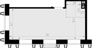 Büro 53 m² in Moskau, Russland