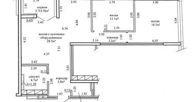 Wohnung 3 zimmer in Minsk, Belarus