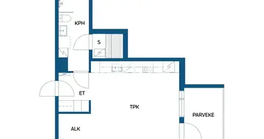 1 room apartment in Oulu sub-region, Finland