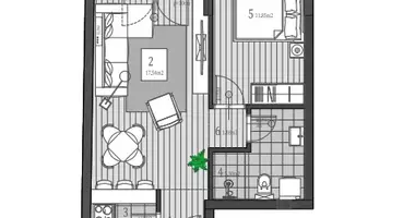 Wohnung 1 Schlafzimmer in Wojwodina, Serbien