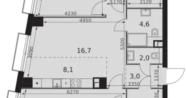 Apartamento 4 habitaciones en Moscú, Rusia