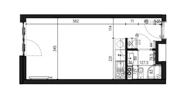 1 room apartment in Poznan, Poland