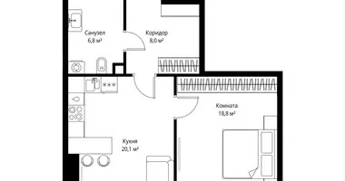 Apartamento 1 habitación en Moscú, Rusia