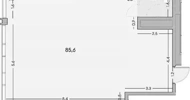 Büro 86 m² in Moskau, Russland