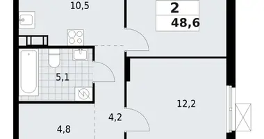 Wohnung 2 zimmer in Wsewoloschsk, Russland