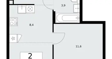 Квартира 2 комнаты в район Троицк, Россия