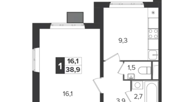 Apartamento 1 habitación en Leninsky District, Rusia