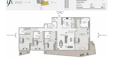 Apartamento 4 habitaciones en Dubái, Emiratos Árabes Unidos
