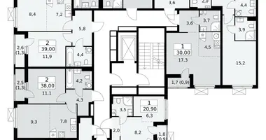 Mieszkanie 3 pokoi w Kommunarka, Rosja