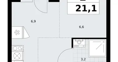 Apartamento 1 habitación en Vnukovo, Rusia
