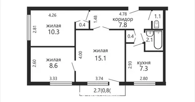 Квартира 3 комнаты в Минск, Беларусь