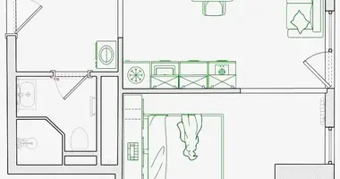 1 bedroom apartment in Batumi, Georgia