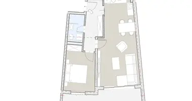 Квартира 1 комната в Boreti, Черногория
