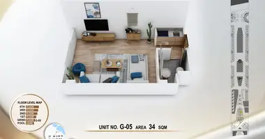 Wohnung 1 zimmer in Gamsha, Ägypten