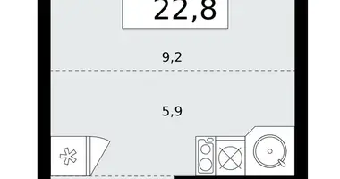 Wohnung 1 zimmer in Kommunarka, Russland