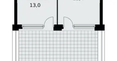 Apartamento 2 habitaciones en Kommunarka, Rusia