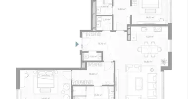 Appartement 2 chambres dans Moscou, Russie