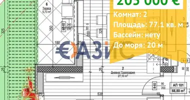 Mieszkanie 2 pokoi w Nesebyr, Bułgaria