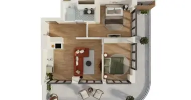 Apartamento 3 habitaciones en Tiflis, Georgia