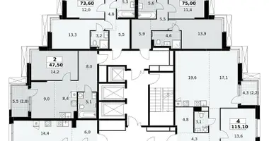 Mieszkanie 4 pokoi w Kommunarka, Rosja
