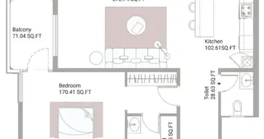Wohnung 1 Schlafzimmer in Adschman, Vereinigte Arabische Emirate