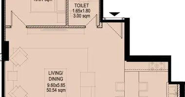 Appartement 1 chambre dans Ajman, Émirats arabes unis