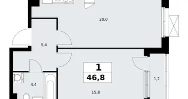Mieszkanie 1 pokój w Kommunarka, Rosja