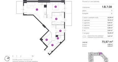4 room apartment in Poznan, Poland