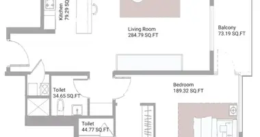 Appartement 1 chambre dans Ajman, Émirats arabes unis