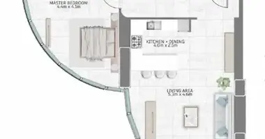 Mieszkanie 1 pokój w Dubaj, Emiraty Arabskie