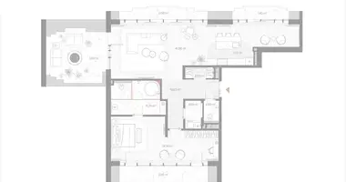 Apartamento 1 habitación en Moscú, Rusia