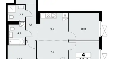 Квартира 4 комнаты в район Коммунарка, Россия