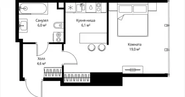 Квартира 1 комната в Москва, Россия