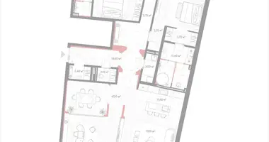 Apartamento 2 habitaciones en Moscú, Rusia