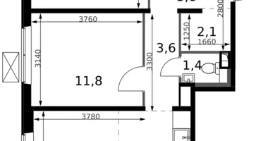3 room apartment in Leninsky District, Russia
