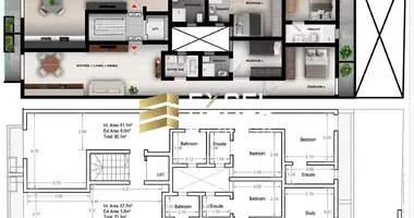 Penthouse 3 bedrooms in Pietà, Malta