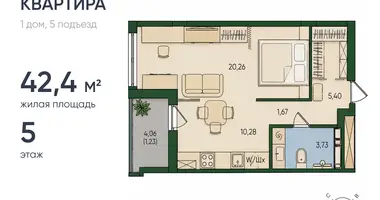 1 room studio apartment in Kaliningrad, Russia